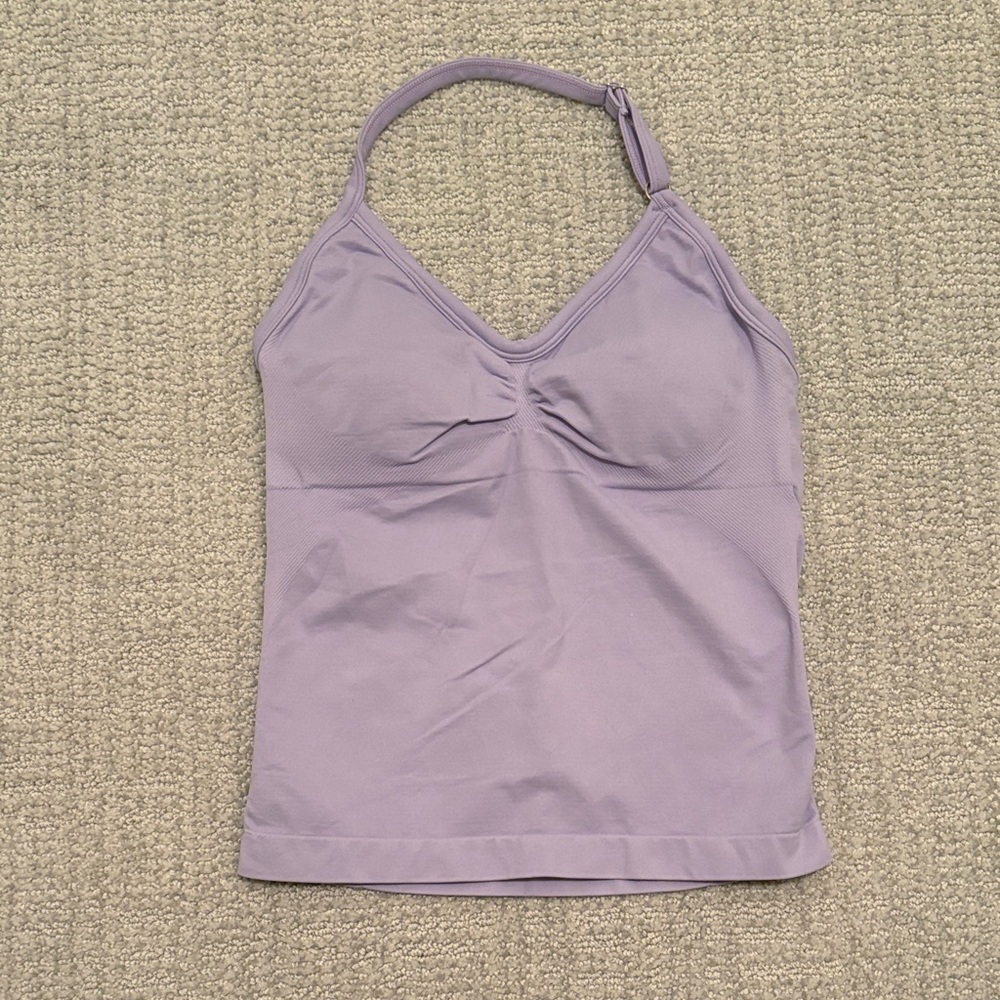 BRAND NEW NEVER WORN Purple Halter Gym Top
